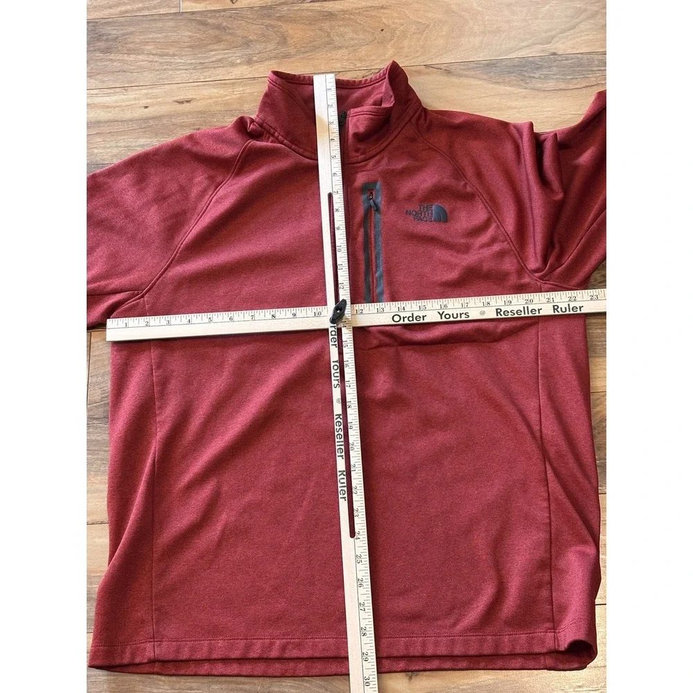 North Face Sweater Mens XL Orange Canyonlands Half Zip Pullover Gorpcore Hike